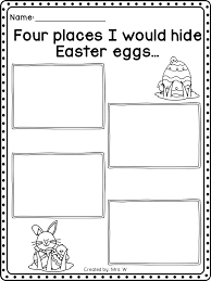 Help your first grader write his very own easter story. Easter Easter Preschool Easter Writing Easter Kindergarten