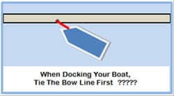 tie your bow line first boating