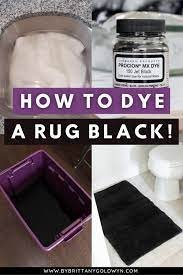 a rug black using procion dye powder