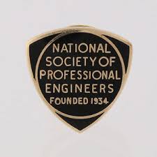 National Society Of Professional Engineers Badge 14k Yellow Gold