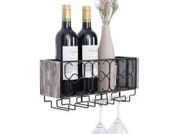 Wall Mounted Wine Rack For 4 Red Wine