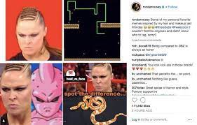 ronda rousey laughs off recent raw