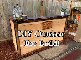 diy outdoor bar build you