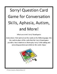 We did not find results for: Sorry Question Card Game By Therapy With Miss Maddie Tpt