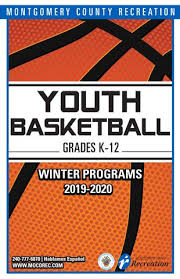 2019 Youth Winter Basketball Brochure By Montgomery County