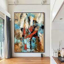 Large Abstract Painting Texture Art