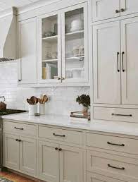 greige kitchen cabinets
