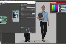Change Colors Of 3d People In 3ds Max