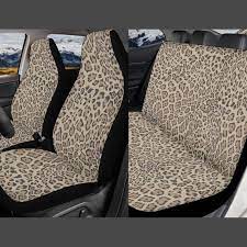 Leopard Print Car Seat Cover Full Set