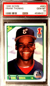 A low grade card may only be worth 2 or 3 percent of the value of a mint card and that holds true even on very old cards not just new baseball cards. Best Frank Thomas Rookie Cards Value Checklist Investment Advice