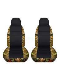 Camouflage And Black Car Seat Covers