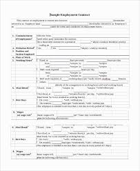 Employment Contract Template Word Employment Contract
