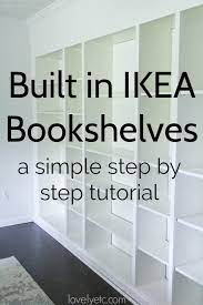 Built Ins From Ikea Billy Bookcases