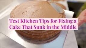 How do you fix a sunken cake?