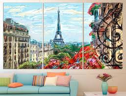 Paris Canvas Multi Panel Canvas Paris