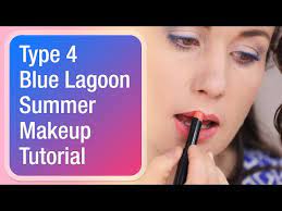 blue lagoon summer makeup tutorial