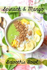 vegan protein spinach mango green