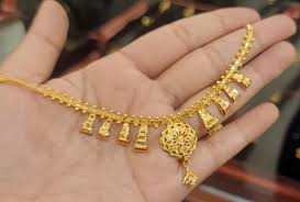modern tanishq gold necklace designs