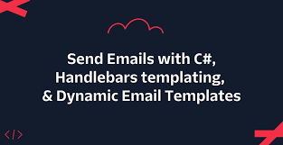 send emails with c handlebars