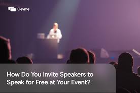how do you invite speakers to speak for