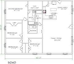 40x60 Pole Barn House Plans Metal