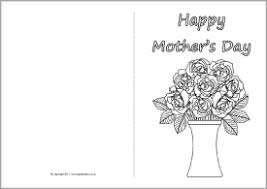 Mother S Day Card Colouring Templates Sb4359 Sparklebox