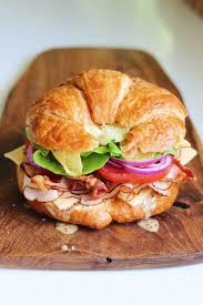 perfect turkey croissant sandwich