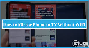 how to mirror phone to tv without wifi