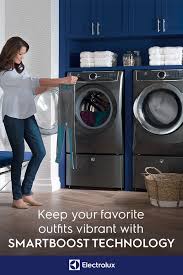 Consisting of the new efls617siw washer (msrp $1,099) and either the efme617siw electric (msrp $1,099) or efmg617siw gas dryer (msrp $1,199). When You Dress Boldly You Want Your Colors To Stay That Way Smartboost Technology From Elect Clothes Washing Machine Laundry Room Decor Laundry Room Cabinets