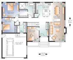 modern one story house plan plan 9536