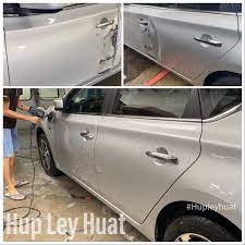 car door repair panel beating spray