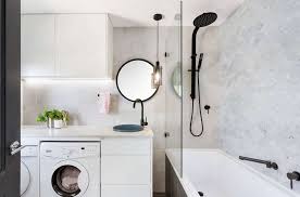 Combined Bathroom And Laundry Space