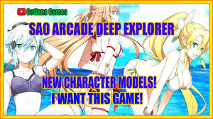 Sword Art Online Arcade Deep Explorer Get New Character Models! I Want this  Game for the Switch! - YouTube