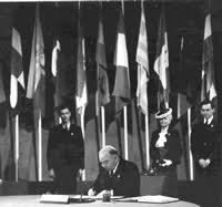 Signature De La Charte De Lorganisation Des Nations Unies