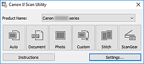 Auto allows for one click scanning with default settings for various items. Canon Pixma Manuals Mg3000 Series Starting Ij Scan Utility