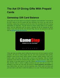 Gamestop gift card is for every game lover these gift cards are widely used for gifting the persons who are fond of games and their products. Gamestop Gift Card Balance Gamestop Card Balance By Giftscard Issuu