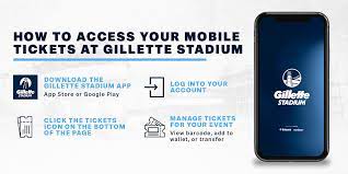 mobile ticketing gillette stadium