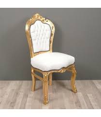 Shop from the world's largest selection and best deals for gold dining room chairs. Lc Baroque Dining Room Chair Gold White Sky Le Chique Wonen