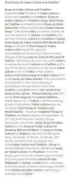 essay for indian culture brainly in