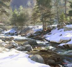 Paintings: Winter Sun by Tom Hughes Paintings
