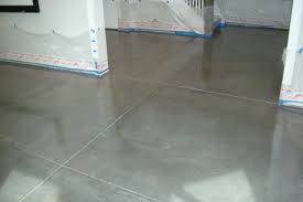 Concrete Floor With Clear Sealer