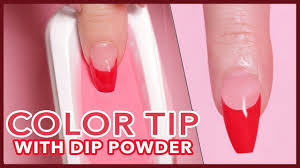 How To Color French Tip Using Dip Powder