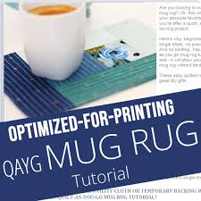 quilt as you go mug rug printable