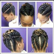 A touch of green and white on black hair will not only make you elegant. Braid Hairstyle For Black Women