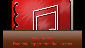 Mysongbook Chordie Import