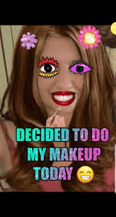makeup ugly face gif