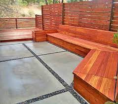 Large Concrete Paver Patio Wood Patio