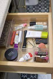 organized makeup drawer