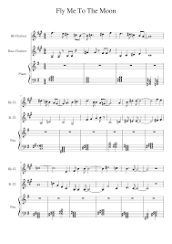 Download sheet music for dietmar steinhauer. Fly Me To The Moon Sheet Music For Piano Clarinet In B Flat Clarinet Bass Mixed Trio Download And Print In Pdf Or Midi Free Sheet Music Musescore Com