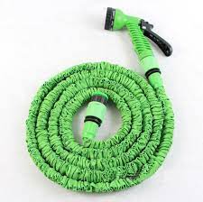 x hose pipe with spray nozzle